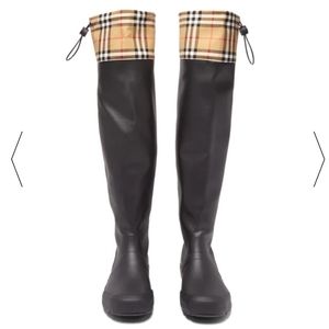 burberry women's rain boots sale